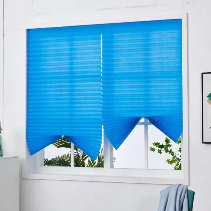 Cortinas De Papel Pliegue 90x150cm Para Ventanas Negras Blindaje Interior Doble Capa Sin Control Inteligente Material CRYSTAL - 1
