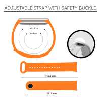 Ociodual Correa de Recambio Compatible con Xiaomi Mi Band 9 y Mi Band 8, de color Naranja, Repuesto de Silicona Suave Flexible Sport Goma Transpirable - details 6