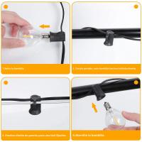 Cadena De Luces RGB 50FT Impermeable G40 Para Jardín Decoración De Navidad Colores Conectables Luz Colgante Para Exterior - details 4