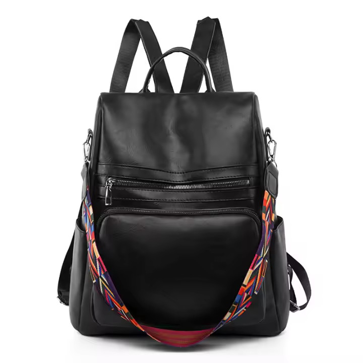Mochila de cuero de alta calidad para Mujer, Bolso Escolar para adolescentes y niñas, mochila de viaje de gran capacidad, nuevo diseño, 2023 - 1