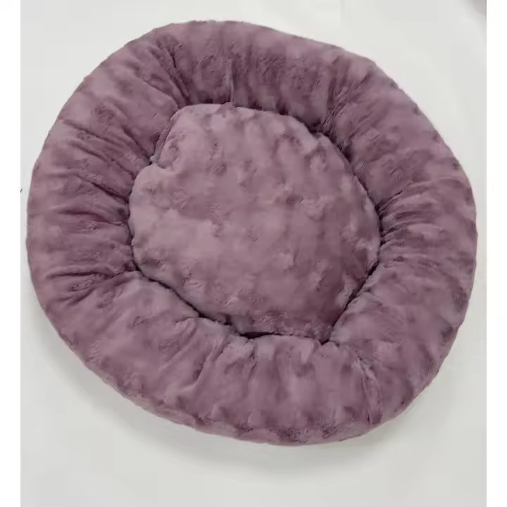 Cuna Redonda Pelo Cremallera 75x75x23cm - 1