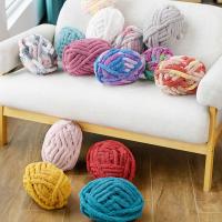 Yarn De Terciopelo Grueso Para Tejer Manualmente Mantel Y Alfombra DIY Hilo De Gran Tamaño Para Adultos Hombre Yarn 226g - details 3