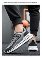 Zapatos De Deporte Para Hombre 2024 Nuevos U Cuero Casual Vulcanizados Transpirables Zapatillas De Caminar Y Correr Plataforma Planas Con Cierre Elástico Material De Suela EVA Talla Verdadera Para Verano - details 9