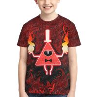 Camiseta De Terciopelo Con Diseño De Bill Cipher De Gravity Falls Para Niños Y Varones Moda De Calle Veraniega Manga Corta Ropa Para Padres E Hijos - details 1