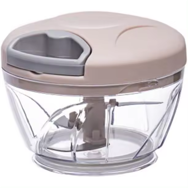 Cortador de verduras multiticón de 500 ml, Picador manual De Carne, rebanador de Ajo, Cocina Sala, color rosa - 1