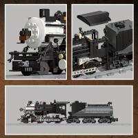 Bloques De Construcción Creativos De Tren De Vapor Serie Para Niños Modelo DIY Ideal Para Regalo Navideño De Ciudad - details 11
