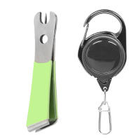 Aguja De Pesca De Acero Inoxidable Herramienta De Corte Y Clip Para Línea De Pesca Clip De Ojo De Anzuelo Limpiador Retráctil Nocturno - details 1
