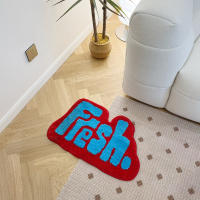 Carpetea De Suelo Moderna Y Trendy Tufted Para Dormitorio Sala De Estar Antideslizante Impermeable Y Resistente Al Desvanecimiento Rug De Decoración Para Cloaca Y Vestíbulo - details 6