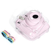 Funda De Cristal Brillante Para Cámara Fujifilm Instax Mini 12 Cubierta Transparente Con Correa Accesorio De Moda Para Aparatos Fotográficos - details 3