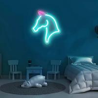 Luz De Neón LED Con Forma De Cabeza De Caballo Para Decoración De Habitaciones Regalos Para Cumpleaños Navidad Para Niños Niñas Mujeres Novia Esposa Hija - details 1