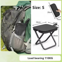 Silla Plegable Multifuncional Para Acampar Y Pícnic Ultra Ligera Silla De Pesca Y Viaje Accesorios De Pesca Silla De Playa Moderna De Metal - details 1