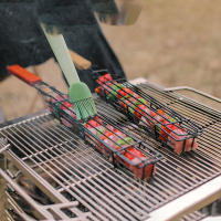 Cage De Barbecue De Madera Al Aire Libre Para Carne Y Verduras Con Mango De Barra Para Camping Herramientas De Picnic - details 3