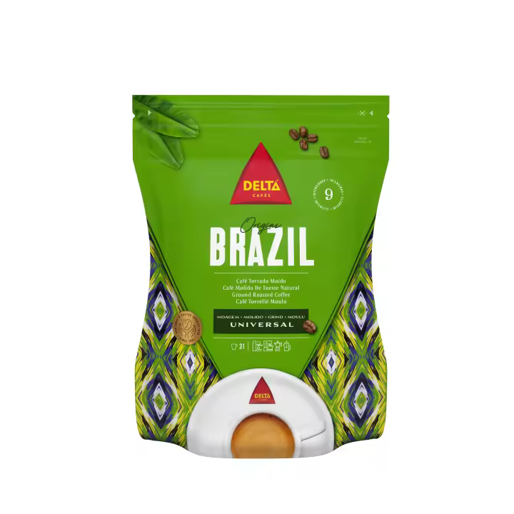 Delta Brasil  - Café Molido Natural Origen Brasil 220 gr - Dulce y Afrutado - 1