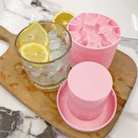 Ice cube mold with lid 2 pcs Silicone Ice cube mold Ice cube mold Ice molds Ice maker Ice cube molds Mini Ice cube Silicone Ice cube mold Pink - details 4