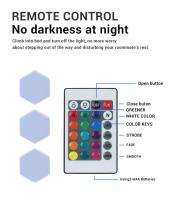 6pcs Luz De Pared LED Hexagonal De Control Táctil Luz De Noche Sensible Al Toque Luz De Celdas De Miel Luces Nocturnas - details 8
