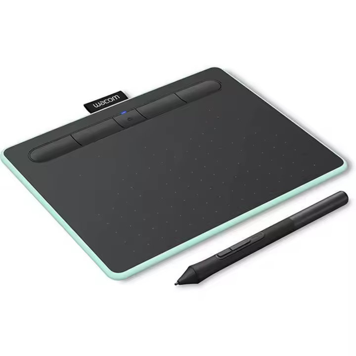 Tableta Gráfica Wacom Intuos CTL-4100WLE-S – Bluetooth, Lápiz Sin Pilas con 4096 Niveles de Presión, Área Activa 7", Ideal para Dibujo Digital, Edición y Diseño - 1