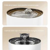 Fuente De Agua Para Gatos Con Filtro Y Bomba Eléctrica USB Silenciosa Dispensador De Agua Para Mascotas Auto Recirculante Forma De Oreja De Gato - details 16