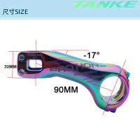 TANKE MTB Potencia Manillar De Bicicleta Aluminio Aleación 17 Grados 70MM/90MM 31.8*28.6MM XC MTB AM Manillar Parte - details 6
