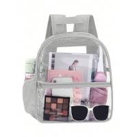 Mochila Transparente Pequeña De PVC Impermeable Para Verano Mochila De Playa Para Teléfono Móvil Viajes Y Escuela - details 2