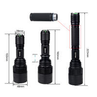 Linterna De Caza Profesional XRE Potente 500 Yardas Con Luz Blanca Roja Y Verde C11 Zoom Para Jabalíes Y Roedores Varmints Antorchas Portátiles Impermeables Con Fuente De Luz LED De Aleación De Aluminio - details 8