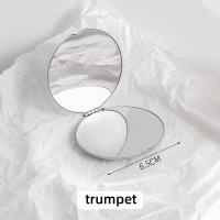 Espejo De Maquillaje Plegable Portátil Doble Cara Acero Inoxidable Pequeño Espejo De Bolsillo Para Viajes Herramienta De Belleza Y Cosmética - details 0