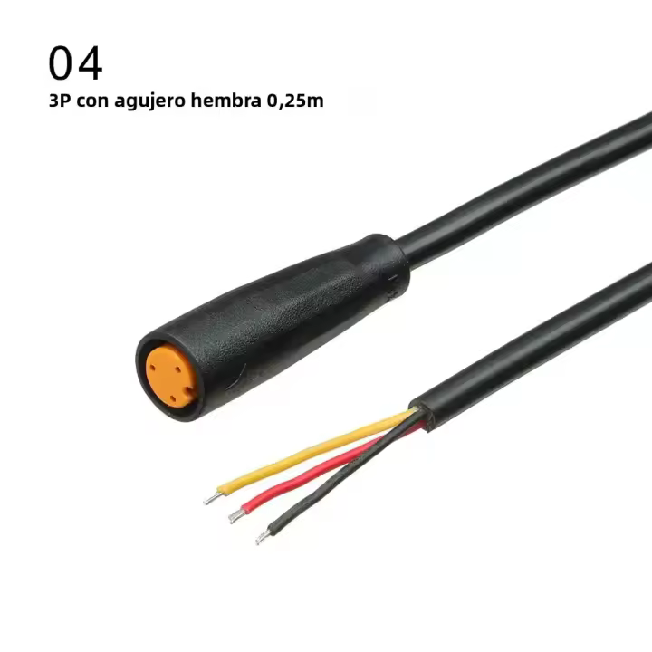 Conector Impermeable Para Cable De Ebike 9mm Base 2 3 4 5 6Pin Accesorios Para Bafang Display Elección De Pines Disponible - 1