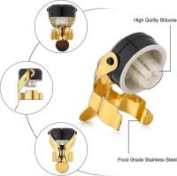 Tapón de champán, sellador de tapón de botella de champán de acero inoxidable 2pcs para tapón de vino espumoso Cava - details 4