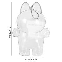 Cubierta Protectora Transparente Para Muñecos Y Juguetes De Labubu Caja De Almacenamiento Para Muñecos De Princesa Tamaño 18x13cm/7.02x5.07in Y 15.5x9.2cm/6.05x3.59in - details 15