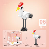 Bloques De Construcción De Animales Del Mundo Insecto Scorpion Mantis Hormiga Araña Pájaro Marino Regalo Para Niños Adornos De Escritorio Bloques Pequeños Compatible Con Lego ABS Sin Batería - details 44