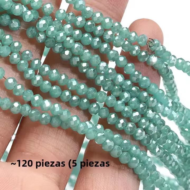 120pcs/lot Cuentas De Vidrio Facetas Austria Redondas Para Joyería Spacer Beads De Moda Material De Vidrio Tamaño 4mm - 1