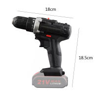 21V Cordless Electric Impact Drill 650W High-power electric drill lithium battery dual speed 40N.  m Torque Brushy Electric Screwdriver Power Tool - details 6