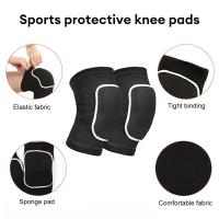 Pads De Rodilla Deportivos Para Adultos Y Niños Esponja Gruesa Elástica Protección Para Gimnasio Yoga Entrenamiento Accesorio Deportivo - details 6