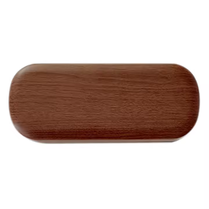 Estuche Portátil para Gafas de Madera Sólida con Diseño de Grano Embalaje de Almacenamiento para Gafas de Lectura y Sol PU Cuero Material de Marco Dangerous Goods Normal Goods Hecho en China - 1