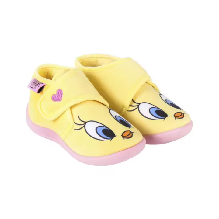 Zapatillas de Casa Media Bota Looney Tunes Piolín Amarillo Niña - 1