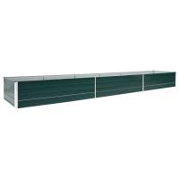 vidaXL Arriate de jardín de acero galvanizado verde dimensiones 320 x 80 x 77 cm,  320 x 80 x 45 cm,  160 x 40 x 77 cm y mas - details 5