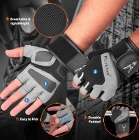 NR HERMANO ESPAÑOL Guantes de Gimnasio Transpirables con Palma de Cuero Antideslizante - Soporte de Muñeca Ajustable - details 0