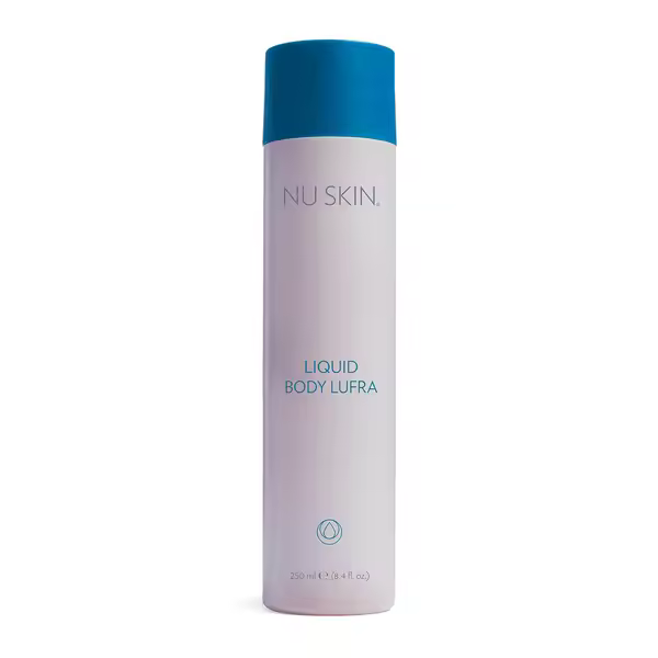 NU SKIN Liquid Body Lufra Exfoliante de limpieza corporal 250ml. Un exfoliante corporal que ayuda a aumentar la regeneración de las células de la piel del cuerpo al retirar suavemente las impurezas de la superficie, dejándote la piel luminosa. - 1