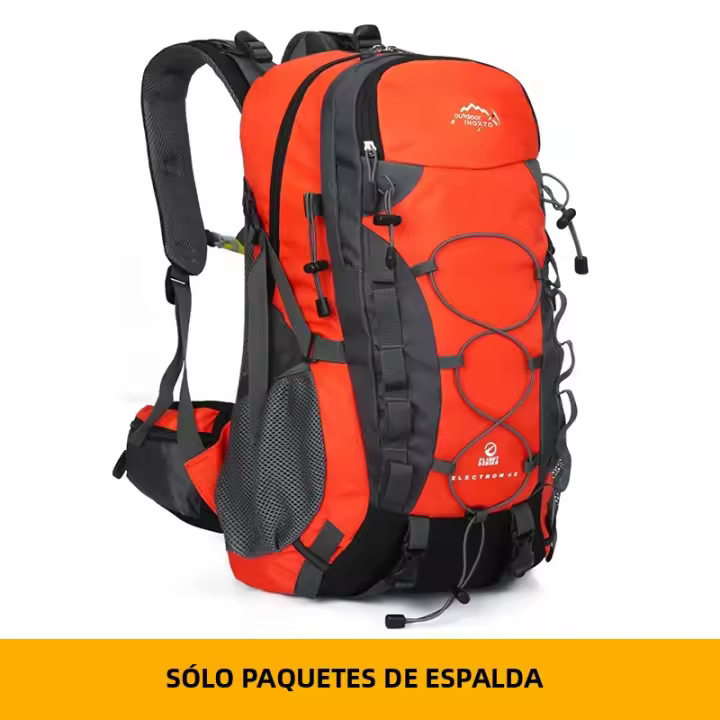 Mochila De Senderismo 40 Litros Resistente Para Viajes Y Camping Mochila Táctica De Trekkking INOXTO Unisex Nylon - 1