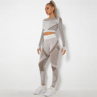 SSIT
Conjunto de Yoga sin costura Para Mujer, ropa Deportiva de 2 piezas, Short Top, sujetador, Leggings, traje de entrenamiento Para Gimnasio - details 58