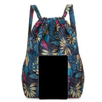 Mochila De Mujer Con Cordón Gran Capacidad Ligera Minimalista Portátil Para Compras Y Viajes Estilo Casual Sólido - details 8