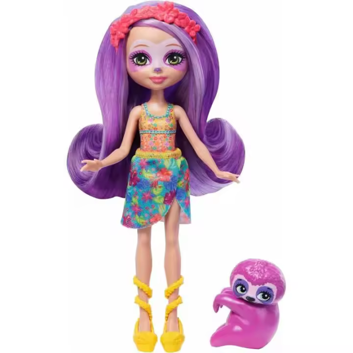 ENCHANTIMALS SUNSHINE ISLAND PEREZOSO MORADO DE MATTEL - 1