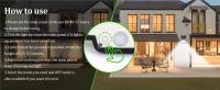 Lámpara Solar Exterior 172LED Con Sensor De Movimiento Y Control Remoto 3 Modos Para Patio Garage Jardín Protección IP65 ABS - details 16
