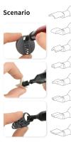 DSPIAE DIY Lápiz De Tratamiento Eléctrico ES-A Para Modelos Militares Y Artesanía Cabezal De Arena Para Plástico Herramientas De Hobby - details 8