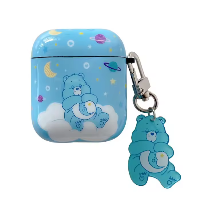 Funda Protectora Para Auriculares Bluetooth Care Bears Apple Compatible Con Airpods 4 Generación 2/3 Generación Pro2 Material Plástico - 1