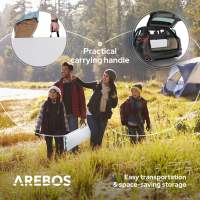 AREBOS 2x Banco plegable banco de cerveza banco de jardín banco de camping - details 22