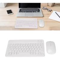 Coshano Teclado Inalámbrico Portátil para Tableta con Mouse Inalámbrico (Blanco) - details 2