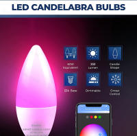Bombilla LED Inteligente Ewelink E14 Wifi Zigbee RGBCW Vela Control Remoto Alexa Google Home Yandex Alice Smartthings Para Dormitorio - details 1