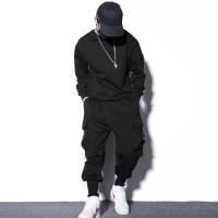 Pantalones Harem Sueltos Para Hombre Cargo Estilo Hip Hop Casual De Pierna Larga Con Bolsillos Pantalones De Motocicleta Streetwear - details 3