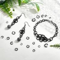 160Pcs Anillos Abiertos Para Electroforesis De Acero Inoxidable 304 17~21 Gauges Estilo Negro Y Multicolor Para Joyería - details 3