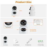 Cámara De Seguridad Inalámbrica Wifi 4MP Para Monitoreo De Bebés Con Detección De Movimiento PIR Batería Integrada De 4000mAh Vigilancia CAM - details 2